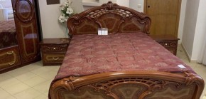 Кровать 2-х спальная 1600*2000 Роза, без основания (01.116) орех в Можге - mozhga.ok-mebel.com | фото