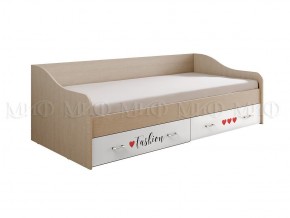 ВЕГА NEW Girl Кровать 900 с настилом ЛДСП (дуб беленый) в Можге - mozhga.ok-mebel.com | фото