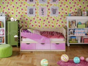 Кровать Бабочки (Сиреневый металлик) 1600 в Можге - mozhga.ok-mebel.com | фото