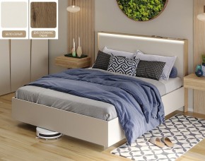 Кровать (Бело-серый U775 ST9/Дуб Галифакс Табак) 1800 в Можге - mozhga.ok-mebel.com | фото