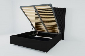 Кровать Берлин ЛЮКС с ПМ 800 (экокожа кольт ч) в Можге - mozhga.ok-mebel.com | фото 2