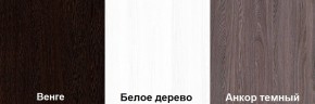 Кровать-чердак Пионер 1 (800*1900) Белое дерево, Анкор темный, Венге в Можге - mozhga.ok-mebel.com | фото 3