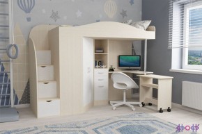 Кровать-чердак Юниор 4 (800*1900) в Можге - mozhga.ok-mebel.com | фото 6