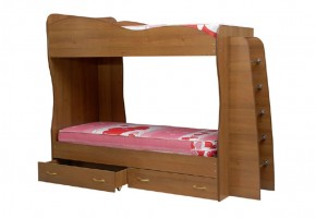 Кровать детская 2-х ярусная Юниор-1 (800*2000) ЛДСП в Можге - mozhga.ok-mebel.com | фото