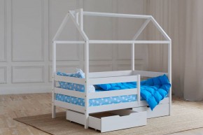 Кровать-домик 80*160 Белый в Можге - mozhga.ok-mebel.com | фото 3