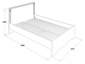 Кровать двойная Ольга 1Н + 2-а ящика (1200*2000) в Можге - mozhga.ok-mebel.com | фото 2