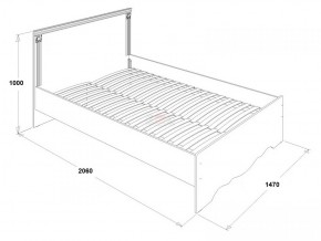 Кровать двойная Ольга 1Н + 2-а ящика (1400*2000) в Можге - mozhga.ok-mebel.com | фото 3
