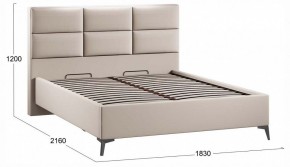 Кровать двуспальная Делана с ПМ Тип 1 в Можге - mozhga.ok-mebel.com | фото 3