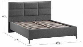 Кровать двуспальная Делана с ПМ Тип 1 в Можге - mozhga.ok-mebel.com | фото 3