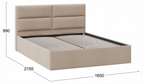 Кровать двуспальная Глосс с ПМ Тип 1 в Можге - mozhga.ok-mebel.com | фото 4