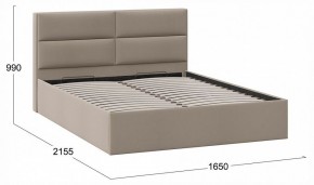 Кровать двуспальная Глосс с ПМ Тип 1 в Можге - mozhga.ok-mebel.com | фото 4