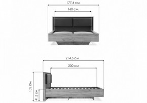 Кровать двуспальная Клауд в Можге - mozhga.ok-mebel.com | фото 11