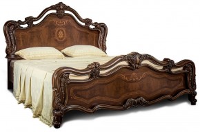 Кровать двуспальная "Илона" без мягкого изголовья (1600) караваджо в Можге - mozhga.ok-mebel.com | фото