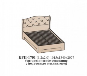 Кровать ЭЙМИ с подъемным механизмом КРП-1701 (1200х2000) Венге/патина серебро в Можге - mozhga.ok-mebel.com | фото