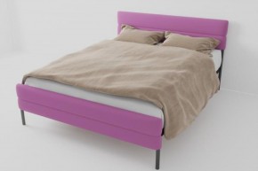 Кровать Горизонт Мини с ортопедическим основанием 1200 (велюр розовый) в Можге - mozhga.ok-mebel.com | фото