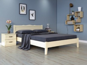 КАРИНА-7 Кровать из массива 1600 (Слоновая кость) в Можге - mozhga.ok-mebel.com | фото