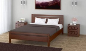 ВЕРОНИКА-1 Кровать из массива 1200 (Орех) в Можге - mozhga.ok-mebel.com | фото