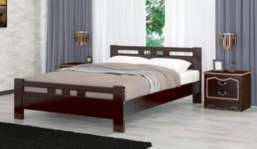 ВЕРОНИКА-2 Кровать из массива 1600 (Темный орех) в Можге - mozhga.ok-mebel.com | фото