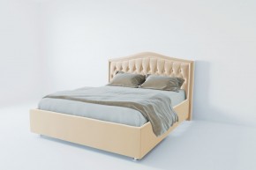 Кровать Калининград с ПМ 1600 (экокожа белая) в Можге - mozhga.ok-mebel.com | фото 2