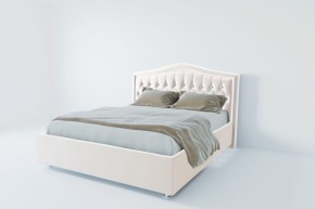 Кровать Калининград с ПМ 800 (экокожа белая) в Можге - mozhga.ok-mebel.com | фото 2