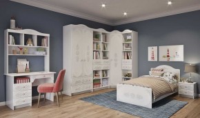 KI-KI КРД900.1 Кровать 900 (белый/белое дерево) в Можге - mozhga.ok-mebel.com | фото 2