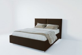 Кровать Корсика с ПМ 1200 (экокожа коричневая) в Можге - mozhga.ok-mebel.com | фото 2