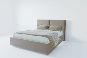 Кровать Корсика с ПМ 1200 (велюр светло-серый) в Можге - mozhga.ok-mebel.com | фото 2