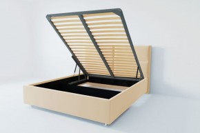 Кровать Корсика с ПМ 800 (экокожа бежевая) в Можге - mozhga.ok-mebel.com | фото
