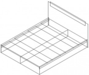 СОФИЯ Кровать КР 1400 (венге/дуб белфорт) щиты в Можге - mozhga.ok-mebel.com | фото 2