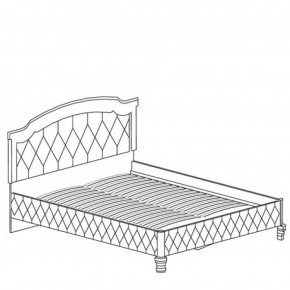 Кровать с обивкой №488 Марлен (1600) Кремовый белый в Можге - mozhga.ok-mebel.com | фото 2