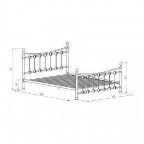Кровать металлическая "Эльда" Белый в Можге - mozhga.ok-mebel.com | фото 2