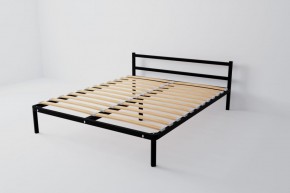 Кровать Мета с ортопедическим основанием 1600 (черный) в Можге - mozhga.ok-mebel.com | фото 2