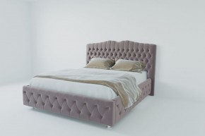 Кровать Нягань с ПМ 1200 (велюр темно-серый) в Можге - mozhga.ok-mebel.com | фото