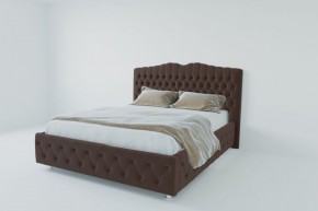 Кровать Нягань с ПМ 900 (экокожа коричневая) в Можге - mozhga.ok-mebel.com | фото 2