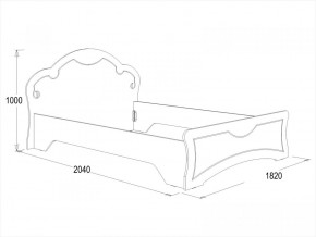 Кровать Ольга-10 МДФ (1600) без основания в Можге - mozhga.ok-mebel.com | фото 2