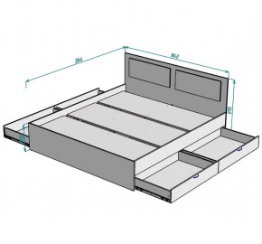 Кровать Ольга L36 (1800) 4 ящика в Можге - mozhga.ok-mebel.com | фото 2