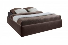 Кровать Подиум с ПМ 1200 (экокожа коричневая) в Можге - mozhga.ok-mebel.com | фото