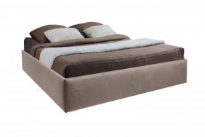 Кровать Подиум с ПМ 1400 (велюр серый) в Можге - mozhga.ok-mebel.com | фото