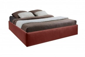 Кровать Подиум с ПМ 1600 (велюр бордо) в Можге - mozhga.ok-mebel.com | фото 1