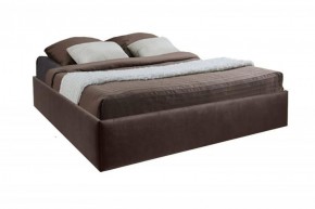 Кровать Подиум с ПМ 800 (экокожа коричневая) в Можге - mozhga.ok-mebel.com | фото 2