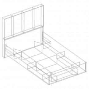 Кровать "Сандра" БЕЗ основания 1200х2000 в Можге - mozhga.ok-mebel.com | фото 4