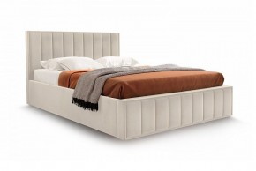 Кровать "Вена" 1600 СТАНДАРТ Вариант 2 Мора бежевый + бельевой ящик с кроватным основанием и подъемным механизмом в Можге - mozhga.ok-mebel.com | фото