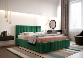 Кровать "Вена" 1600 СТАНДАРТ Вариант 1 Мора зеленый + бельевой ящик с кроватным основанием и подъемным механизмом в Можге - mozhga.ok-mebel.com | фото 2