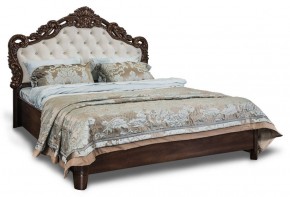 Кровать с мягким изголовьем "Патрисия", ламели (1600) караваджо в Можге - mozhga.ok-mebel.com | фото