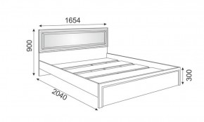 Кровать 1.6 Беатрис М09 с мягкой спинкой и настилом (дуб млечный) в Можге - mozhga.ok-mebel.com | фото 2