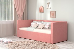 Кровать с ПМ (арт.030) (с/м 900*2000мм) (б/матр), ткань розовая в Можге - mozhga.ok-mebel.com | фото