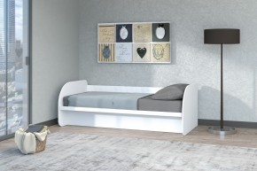 Кровать Сказка с ПМ 900 (Белый текстурный) в Можге - mozhga.ok-mebel.com | фото 1