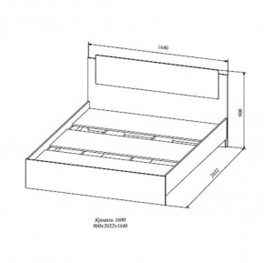 СОФИ СКР1600.1 Кровать 1600 в Можге - mozhga.ok-mebel.com | фото 2