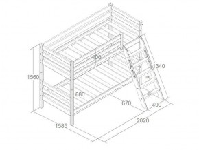 Кровать Сонечка 2-х ярусная (модульная) в Можге - mozhga.ok-mebel.com | фото 6