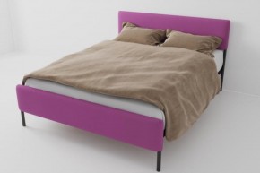 Кровать Стандарт Мини с ортопедическим основанием 1200 (велюр розовый) в Можге - mozhga.ok-mebel.com | фото